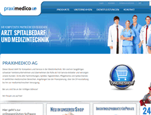 Tablet Screenshot of praximedico.ch